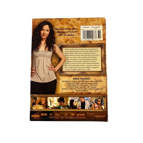 Weeds 2006 DVD Season Two Comedy Mary-Louise Parker Elizabeth Perkins Pre-Owned - Picture 2 of 5